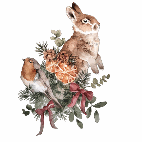 Jänön joulu, silityskuva, pieni