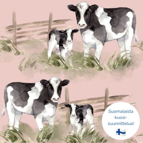 Laitumella, hento roosa, luomutrikoo