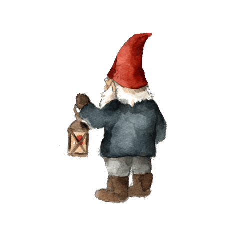 Lyhtytonttu, silityskuva, pieni