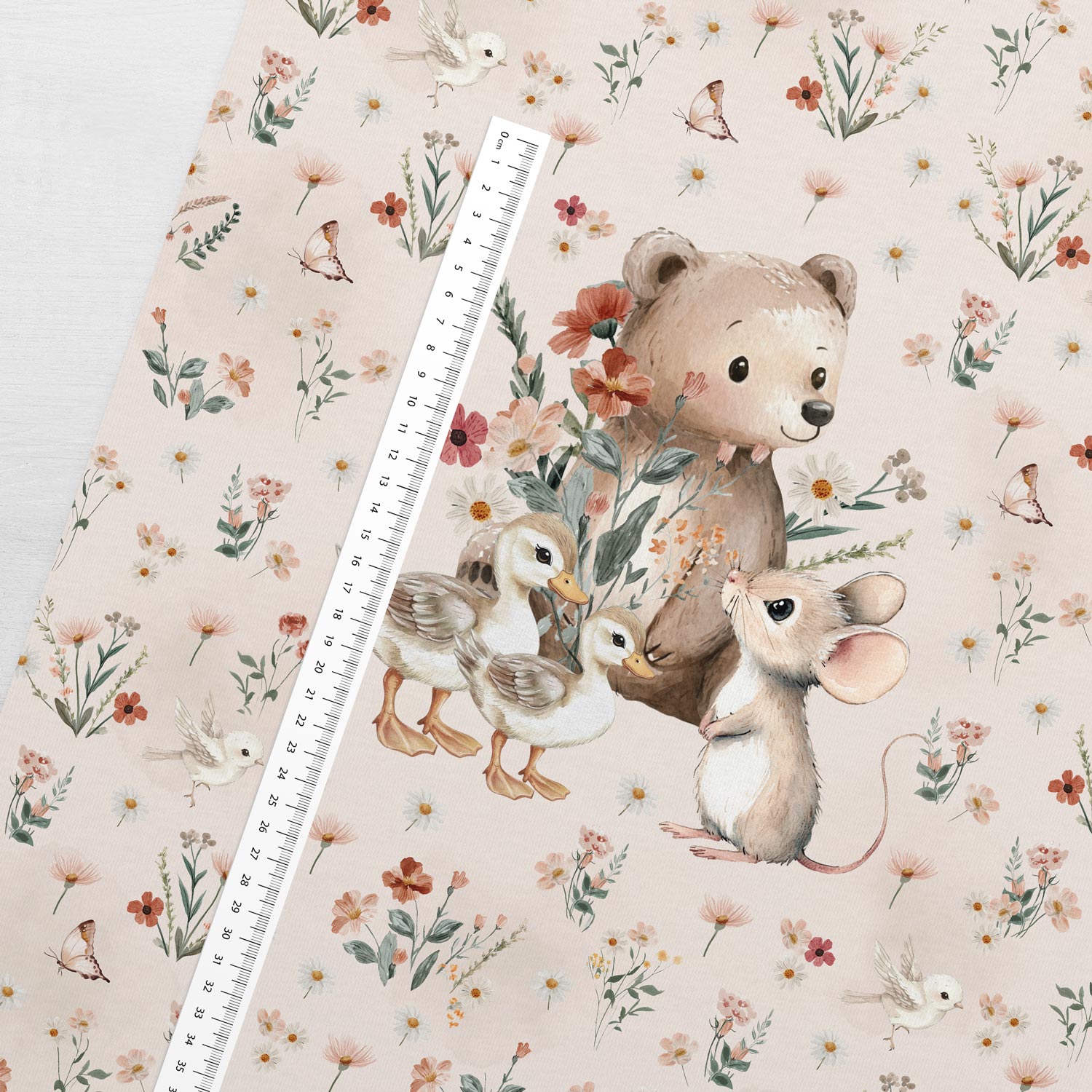 Niityllä, paneeli 40 x 50 cm, joustocollege - Image 2