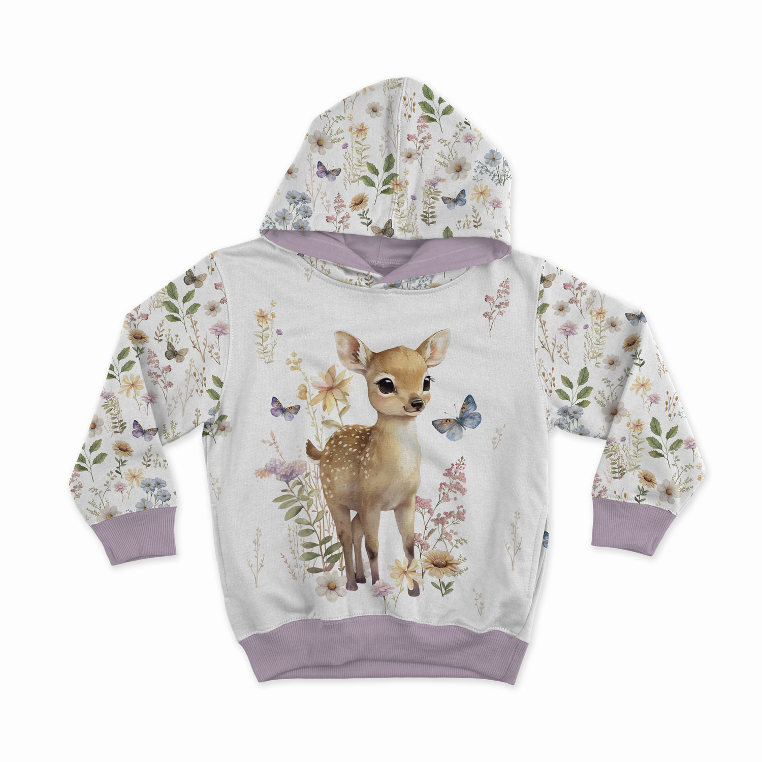 Bambi, valkoinen, paneeli 40 x 50 cm, joustocollege - Image 2