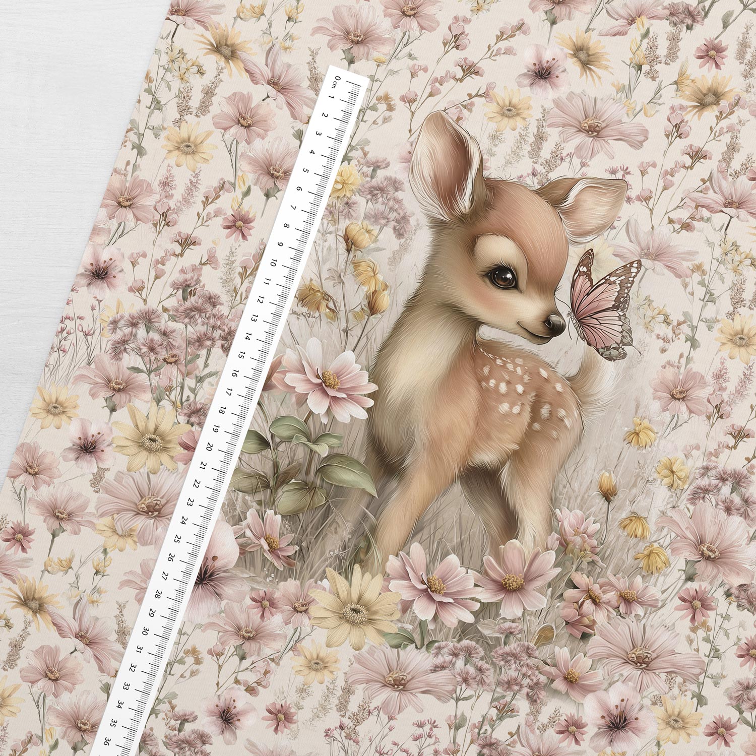 Elaine-bambi, paneeli 40 x 50 cm, joustocollege - Image 2