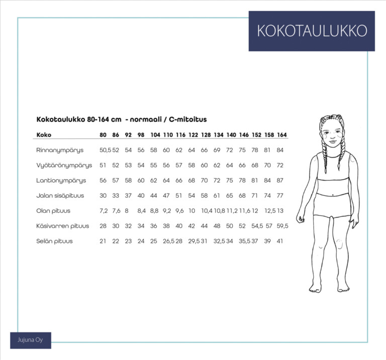 Jujuna: Lasten kylpytakki, 98-164 cm, PAPERIKAAVA - Image 2