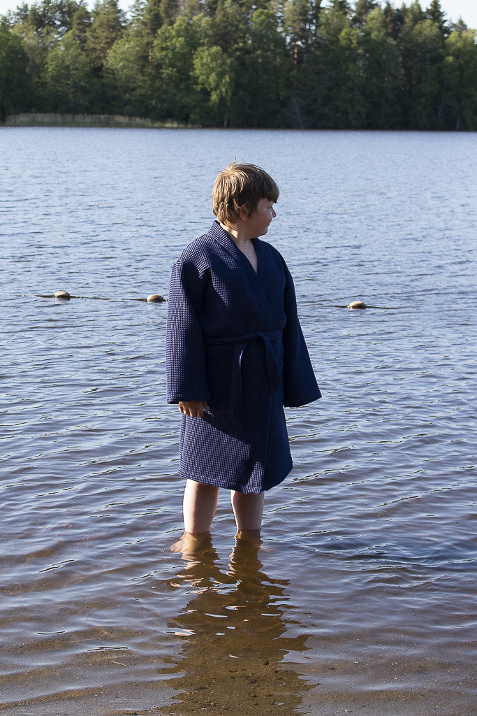Jujuna: Lasten kylpytakki, 98-164 cm, PAPERIKAAVA - Image 9