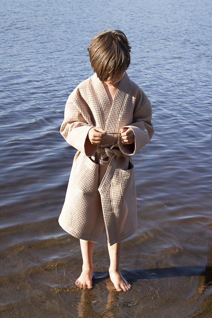 Jujuna: Lasten kylpytakki, 98-164 cm, PAPERIKAAVA - Image 4