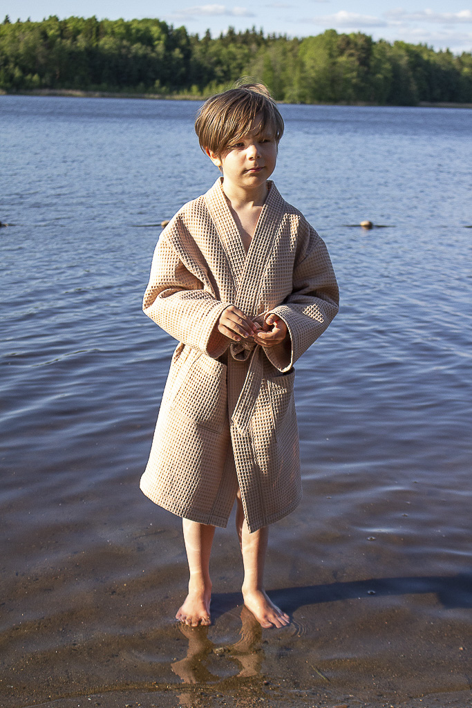 Jujuna: Lasten kylpytakki, 98-164 cm, PAPERIKAAVA - Image 5