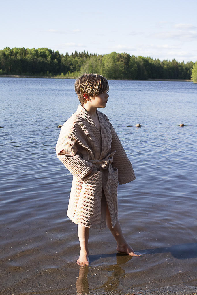 Jujuna: Lasten kylpytakki, 98-164 cm, PAPERIKAAVA - Image 6