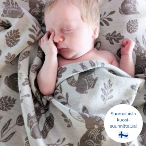 Ystävykset, helmenvaalea, Suomessa neulottu merinovillaneulos
